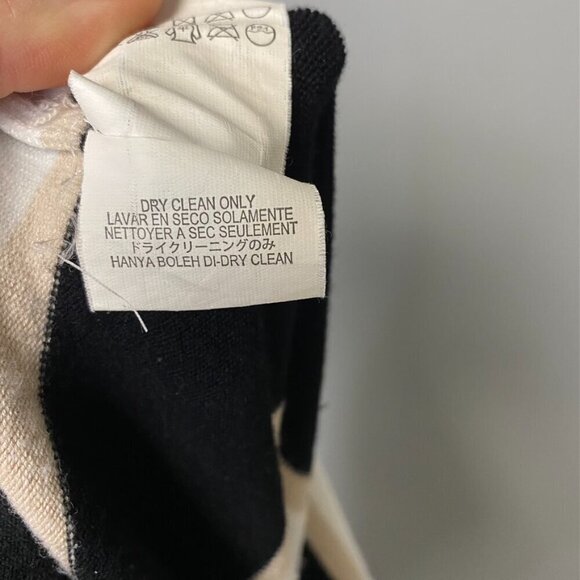 BEBE Y2K Cap Sleeve Striped Open Back Mini Sweater Dress Size M - Picture 6 of 8